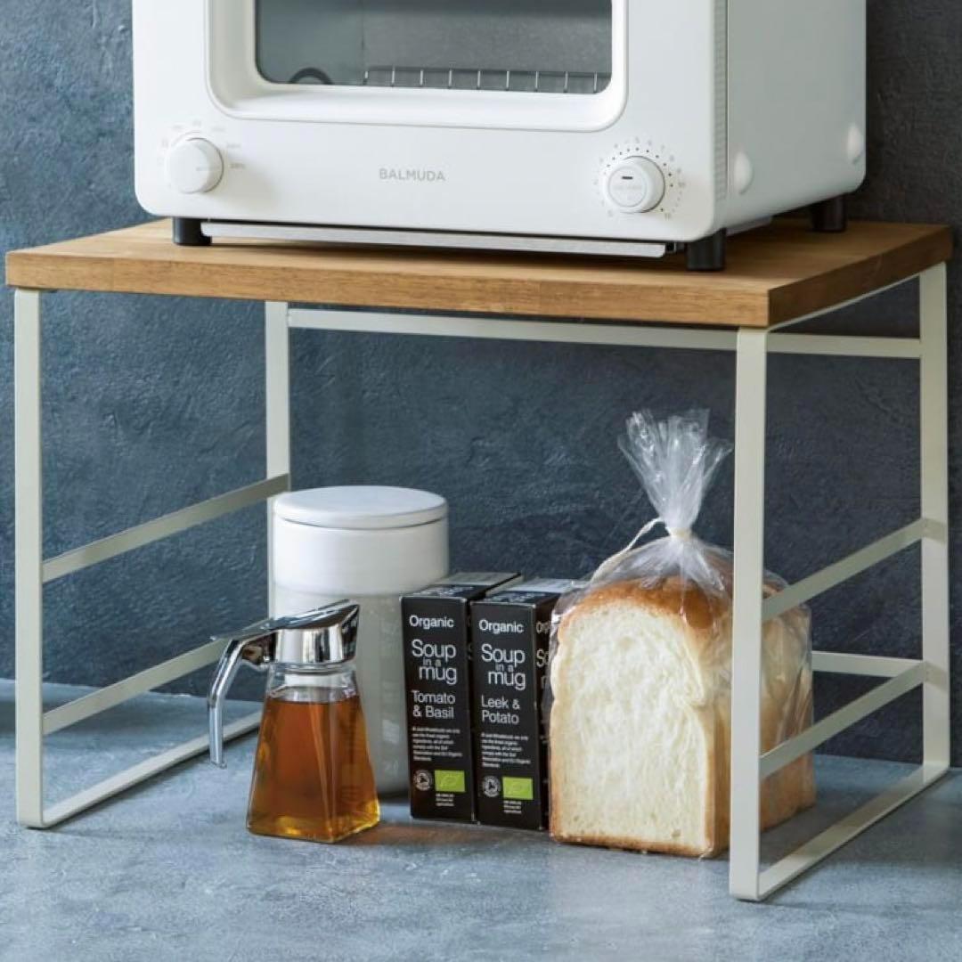 ラバーウッド天板トースターラック