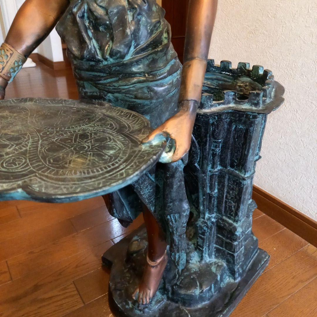 ブロンズ 女性像(92cm) 彫刻 トレイ付き