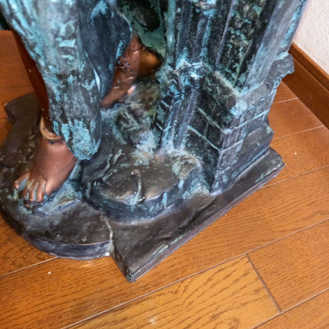 ブロンズ 女性像(92cm) 彫刻 トレイ付き