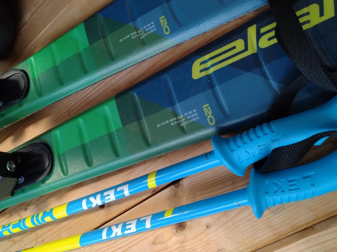 120cm スキーセット（スキー板・ポール・バッグ）