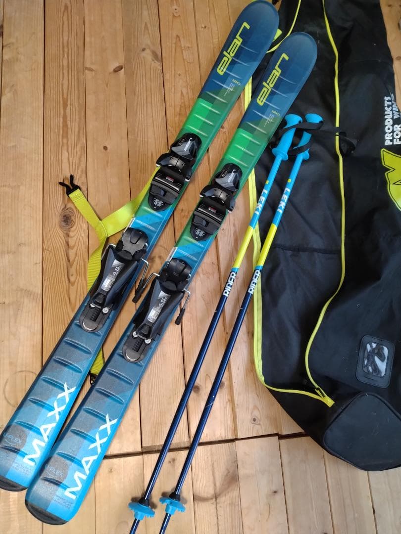 120cm スキーセット（スキー板・ポール・バッグ）