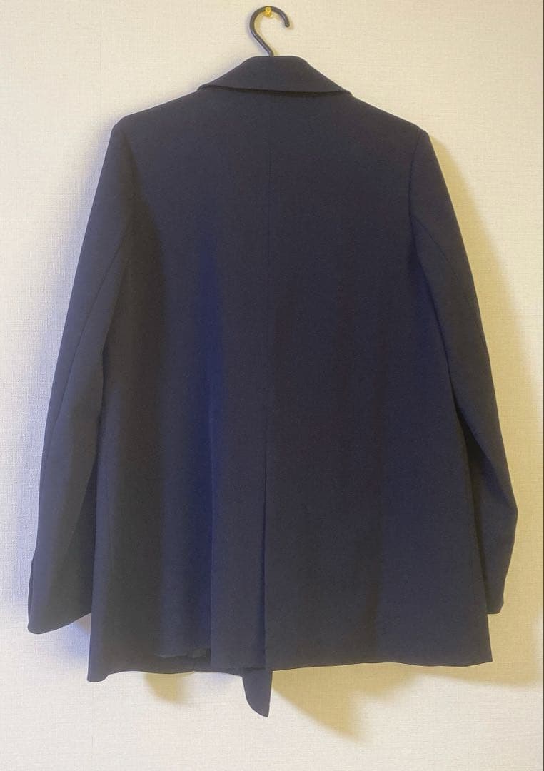 【美品】ナチュラルビューティーベーシック　紺ブレ　ダブルテーラードジャケット
