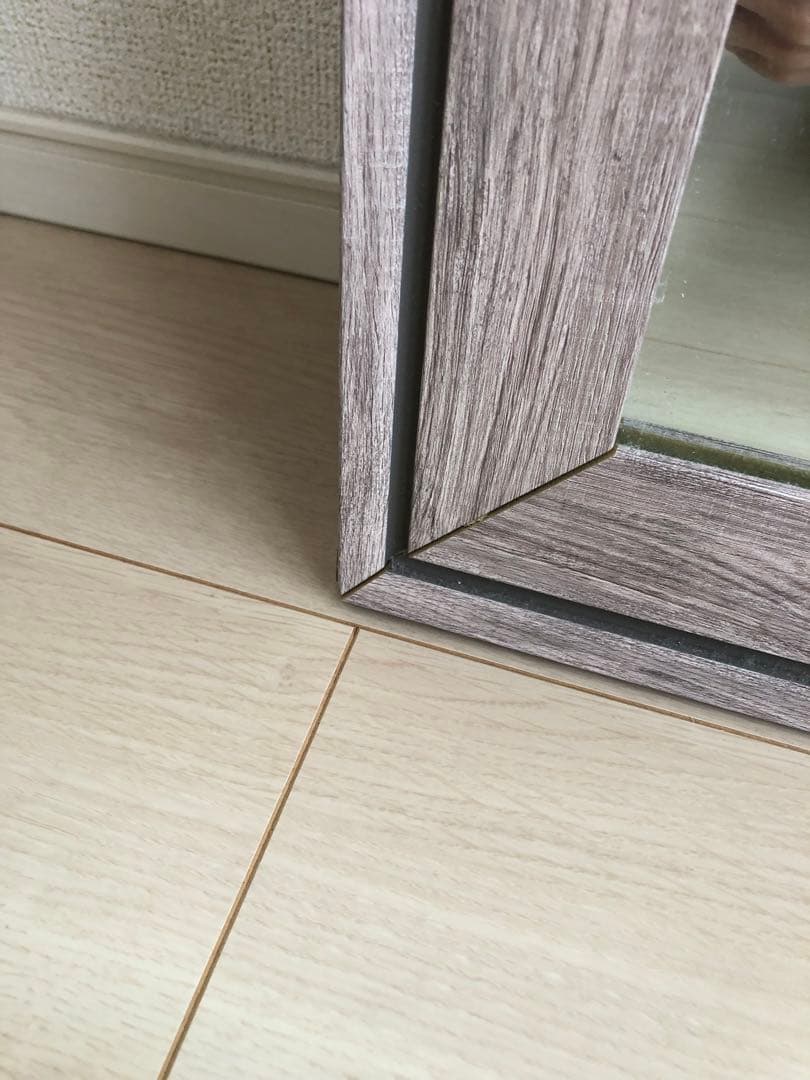 ニトリ【大型】立て掛けミラー 幅90×高さ180cm グレージュ