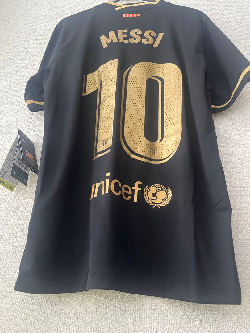新品・未使用　メッシ10 FC Barcelona Nike Mサイズ　黒×金