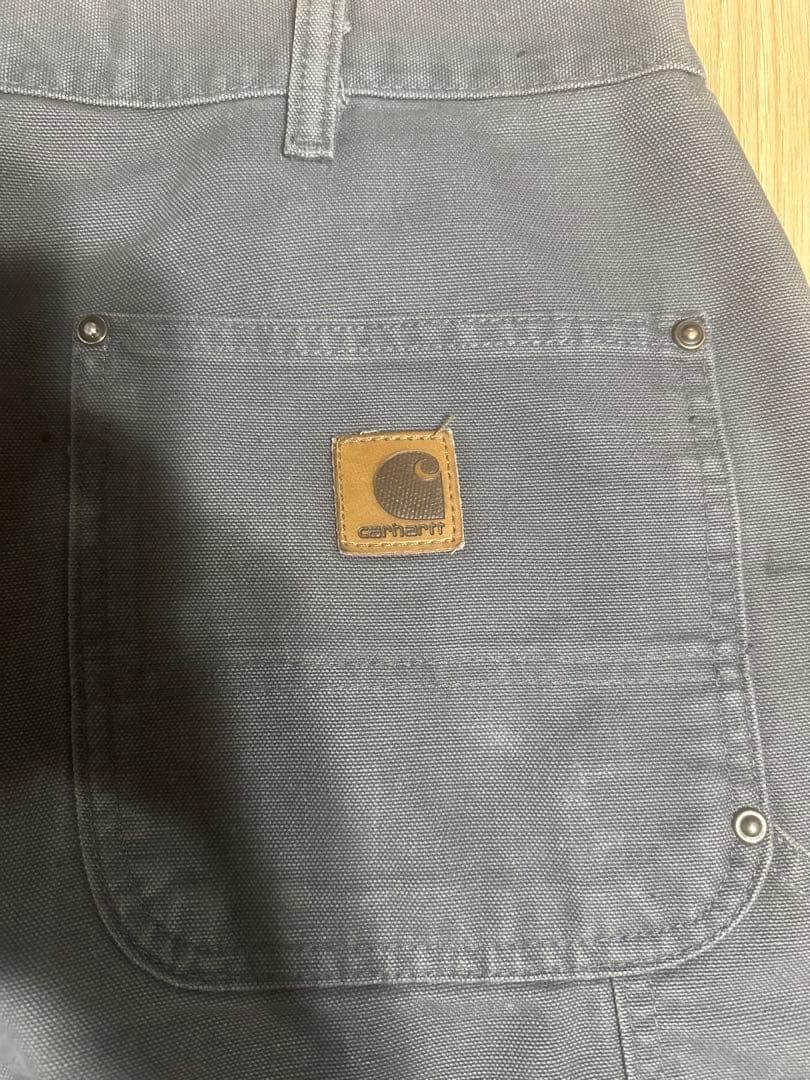 CarharttダブルニーグレーB136GVL W35L32
