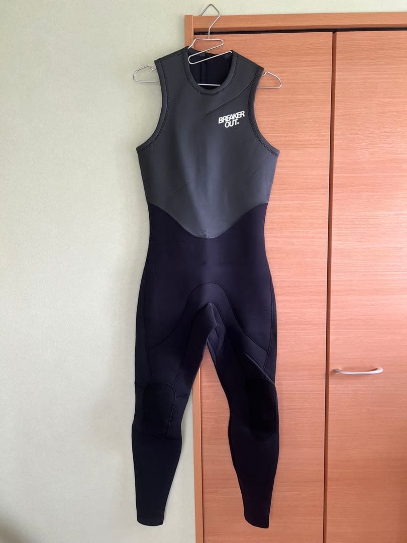 BREAKER OUT ロングジョンウェットスーツ　ブラック　サイズL 中古