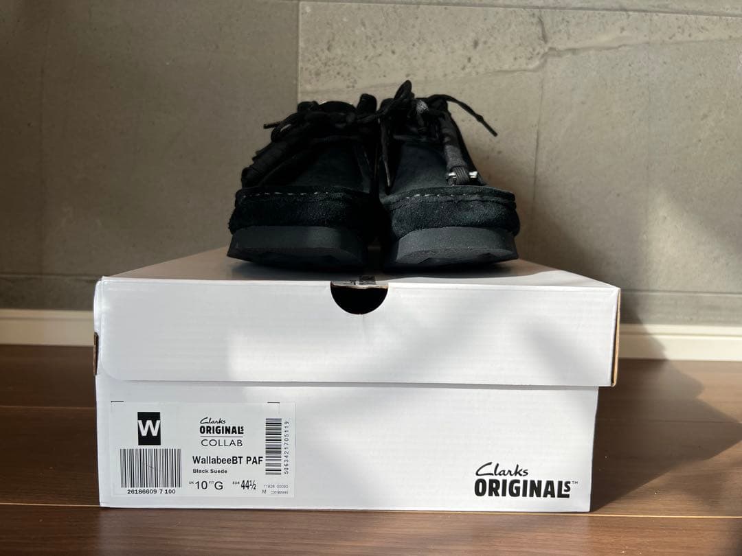 PAF x Clarks ブラックスエード UK 10 新品未使用