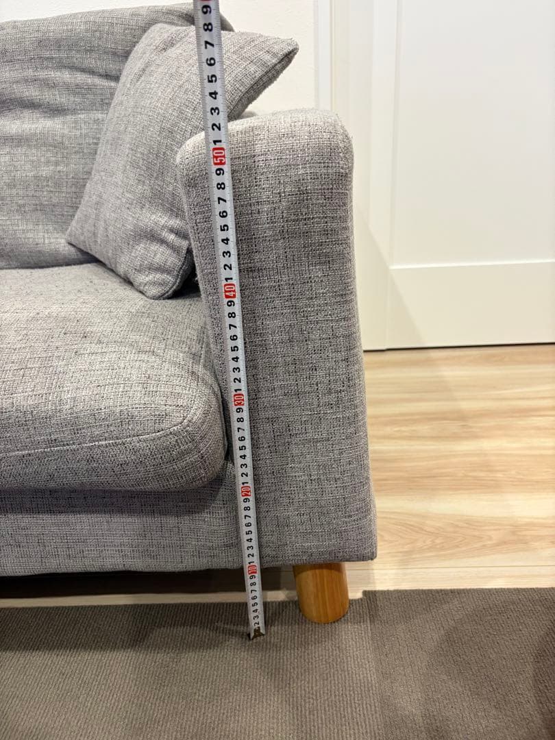 【れん】 ⭐︎【限定値下げ中】⭐︎3人掛けソファ オットマン付き⭐︎送料込み⭐︎