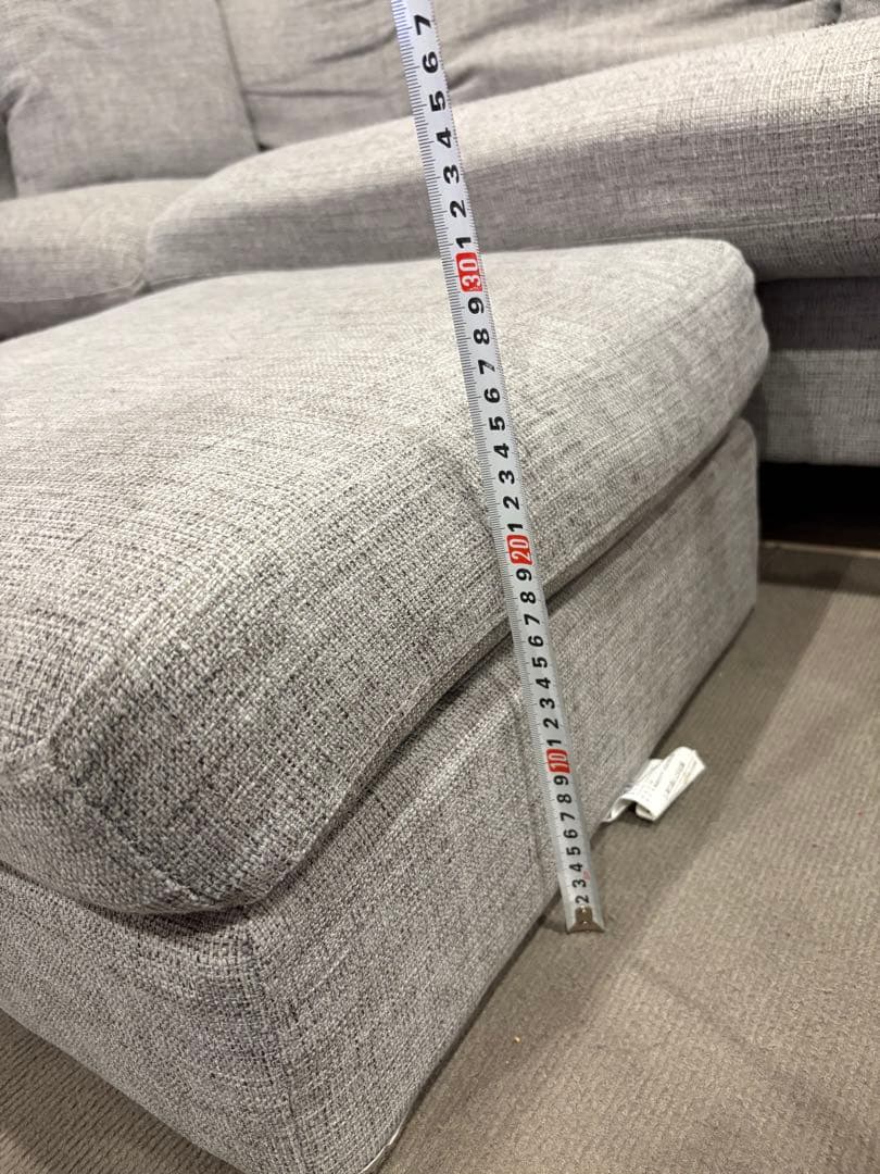 【れん】 ⭐︎【限定値下げ中】⭐︎3人掛けソファ オットマン付き⭐︎送料込み⭐︎