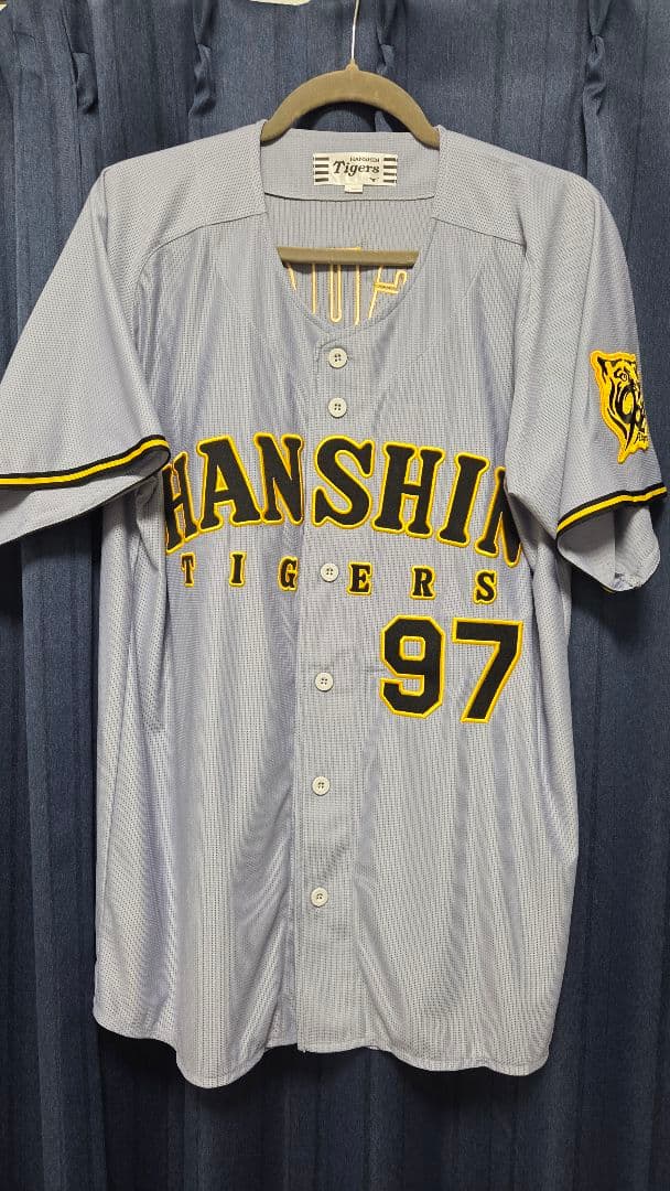 阪神タイガース　レプリカユニフォーム　ビジター　野口恭佑選手　Lサイズ