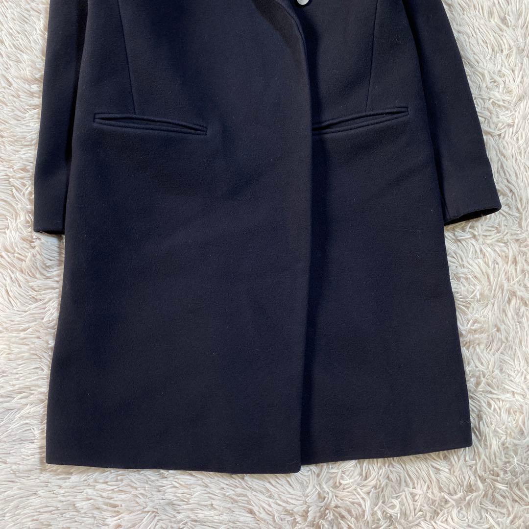 希少♡スタジオニコルソン ウール ボタンレスチェスターコート ロングコート M位