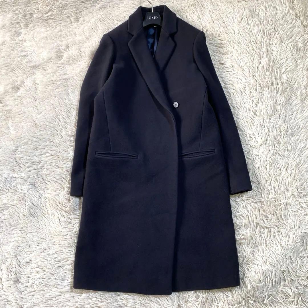 希少♡スタジオニコルソン ウール ボタンレスチェスターコート ロングコート M位