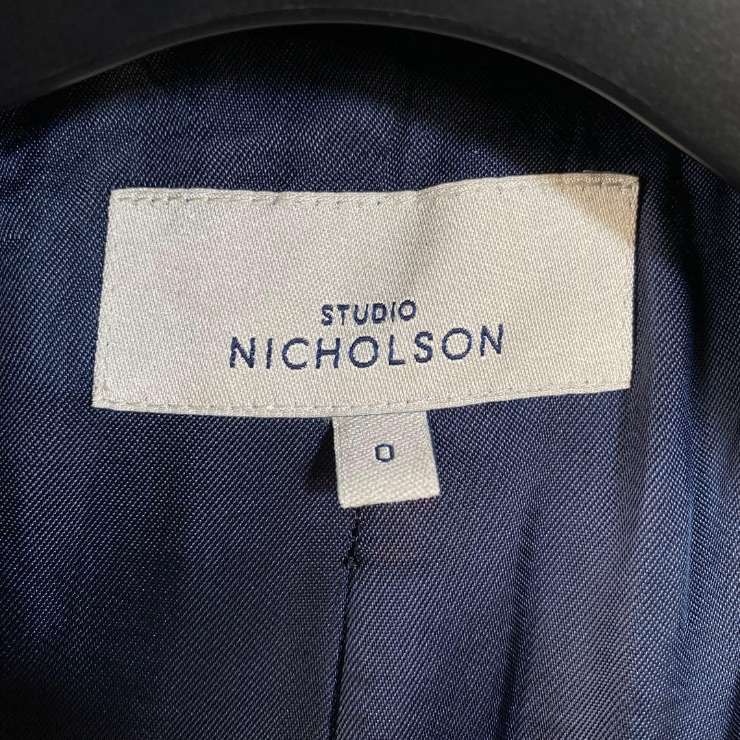 希少♡スタジオニコルソン ウール ボタンレスチェスターコート ロングコート M位