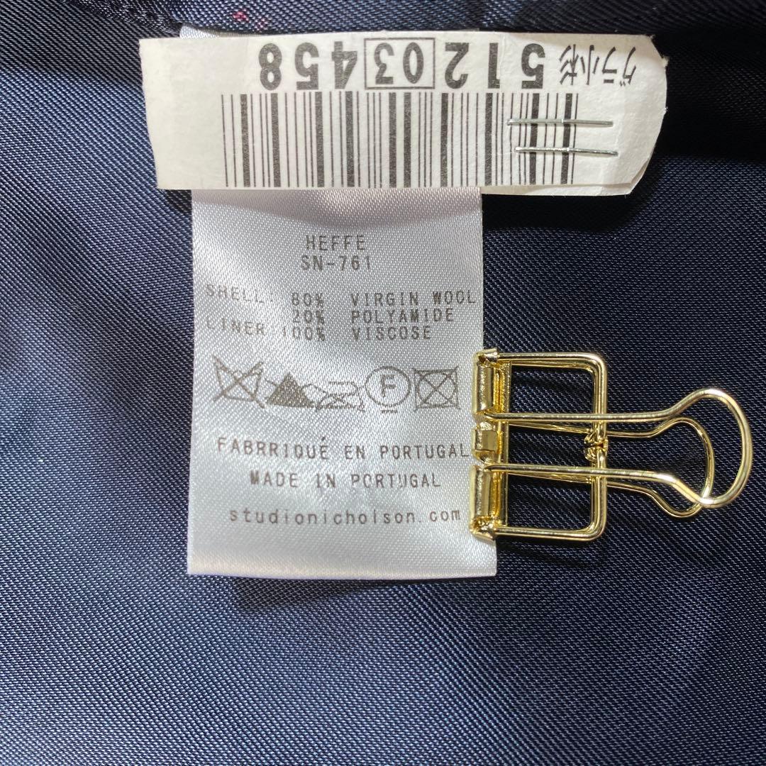 希少♡スタジオニコルソン ウール ボタンレスチェスターコート ロングコート M位