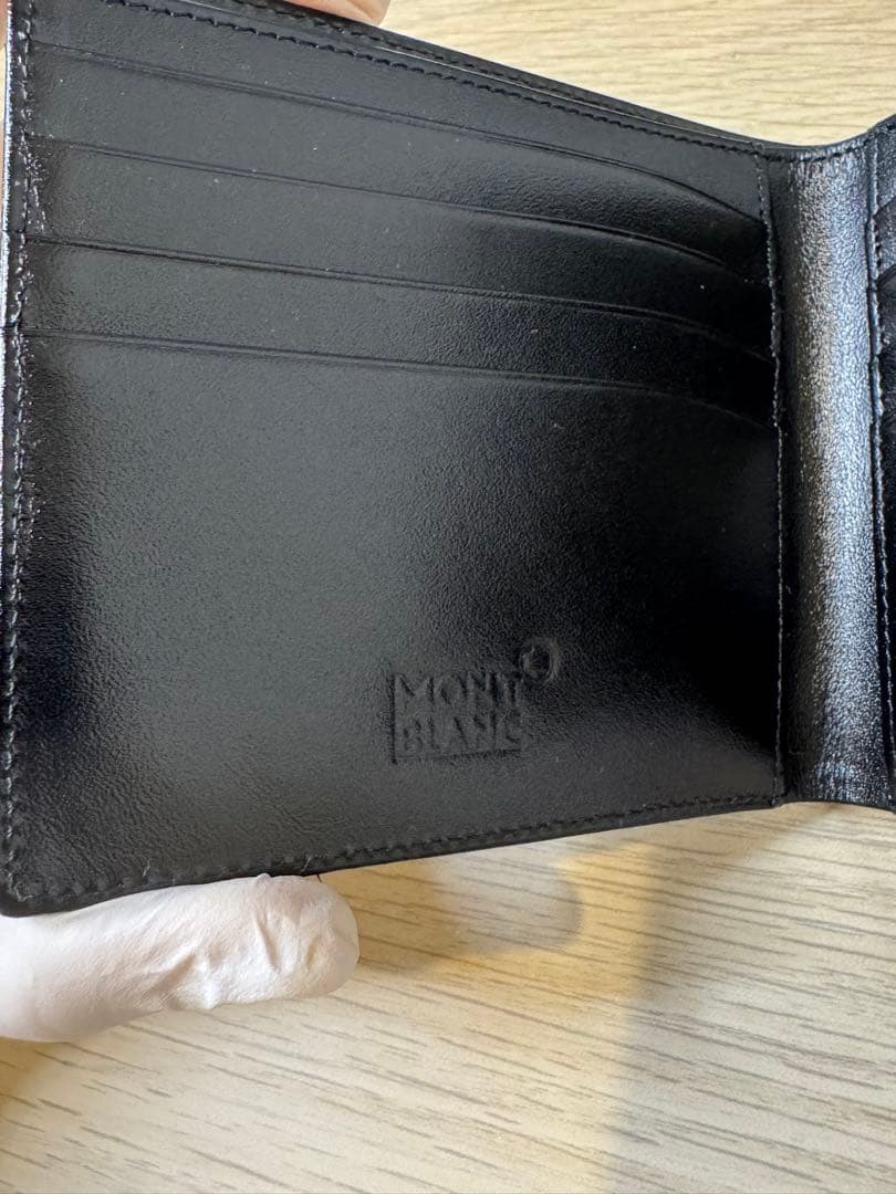未使用　MONTBLANC 財布 札入れ ブラック 二つ折り