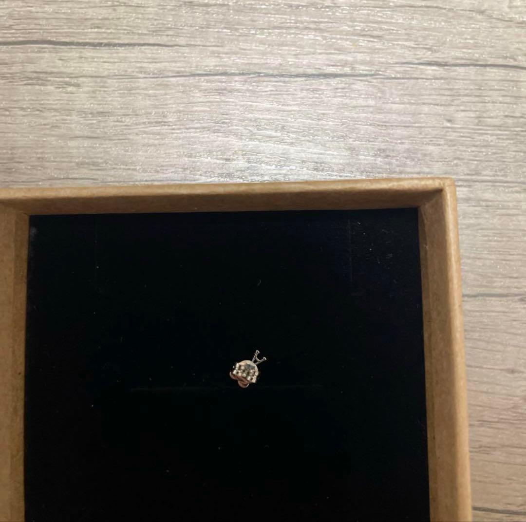 AMI PARIS ハート型 シングルピアス シルバー BOX付き