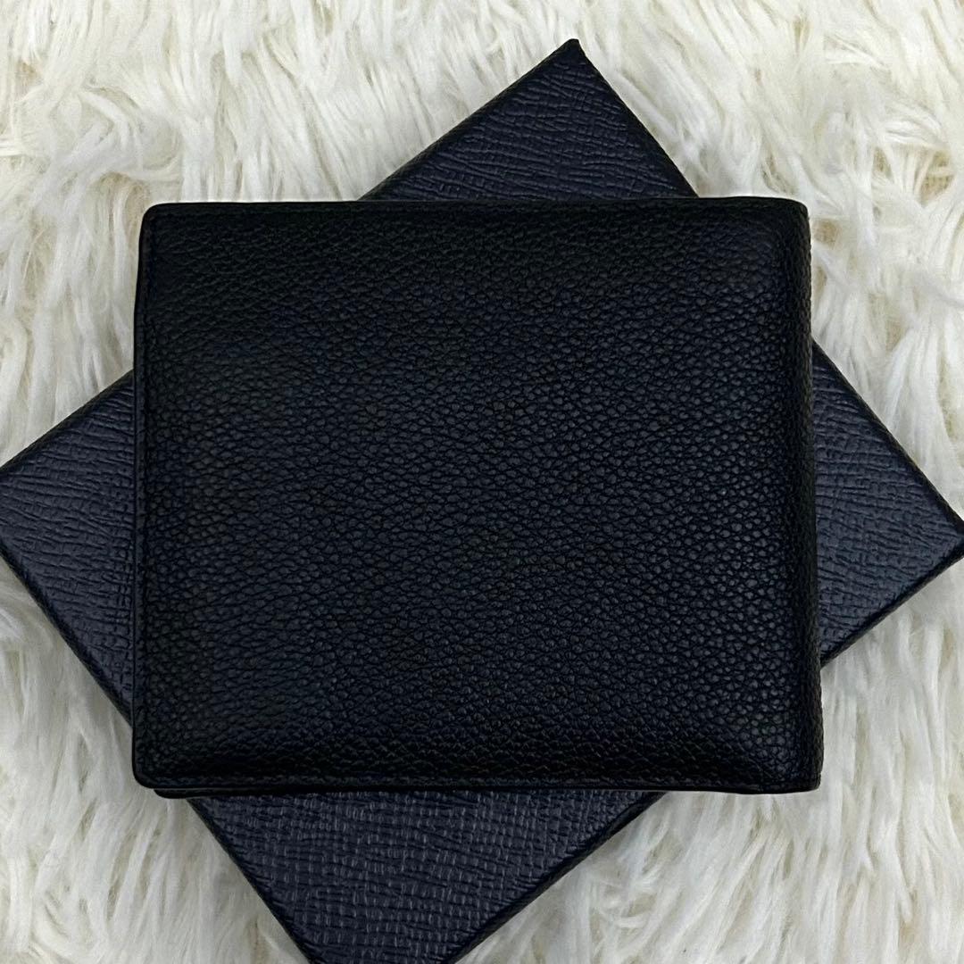 【未使用級】新型RFID PRADA シボ革 二つ折り財布