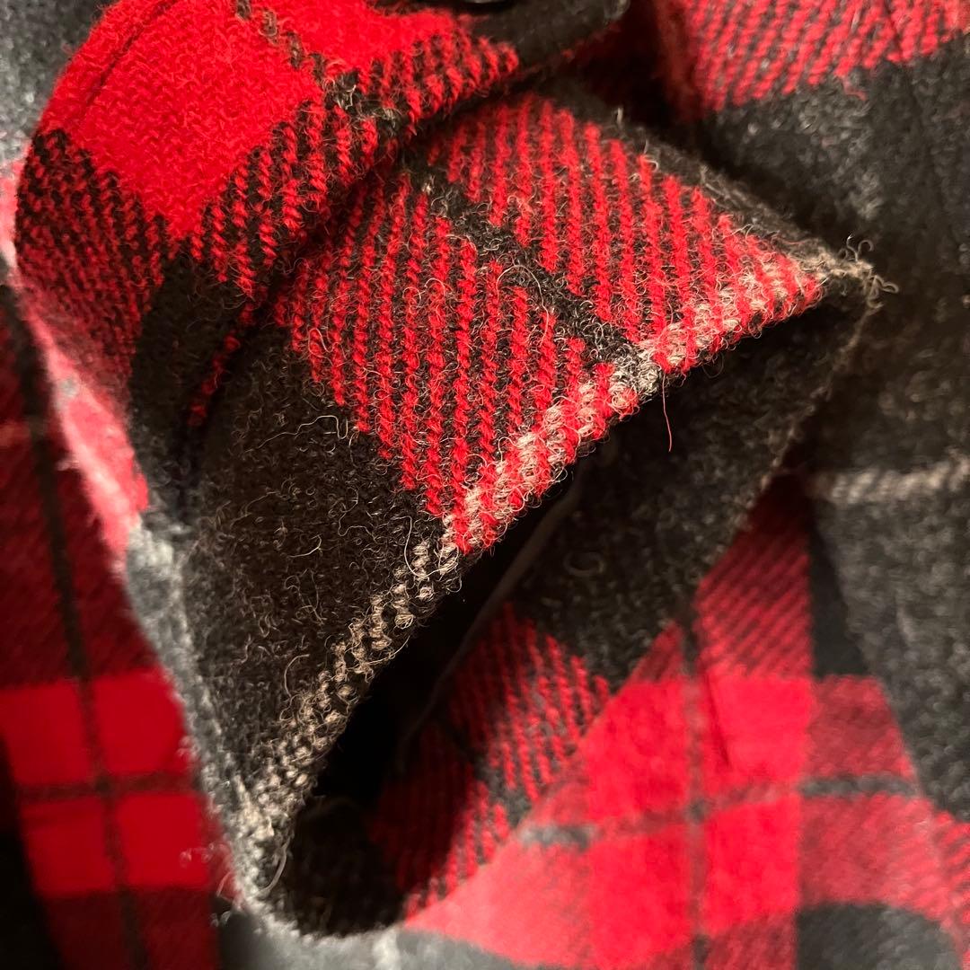 BEAMS BOYハリスツイードバルマカンコート 23FW レッドチェック