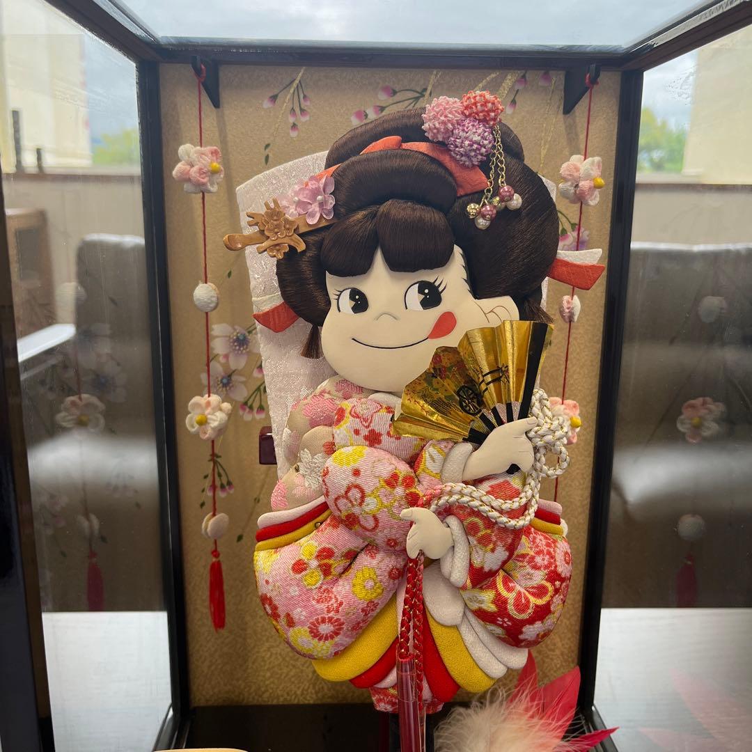 レアな吉徳大光作ペコちゃん羽子板