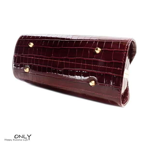 6614 振袖用 草履バッグセット 高級合皮 幅広草履 新品