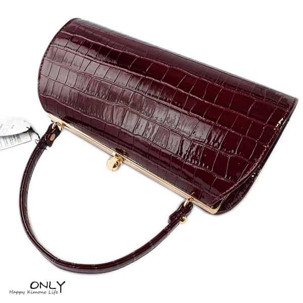 6614 振袖用 草履バッグセット 高級合皮 幅広草履 新品