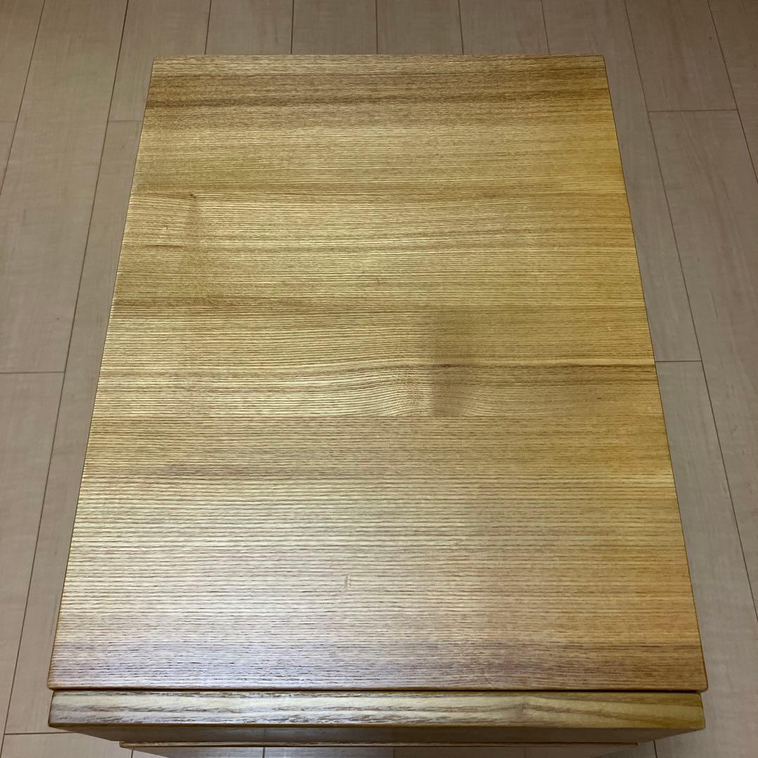 【直接お渡し】無印良品 タモ材 デスク/キャビネットセット　勉強机　中古