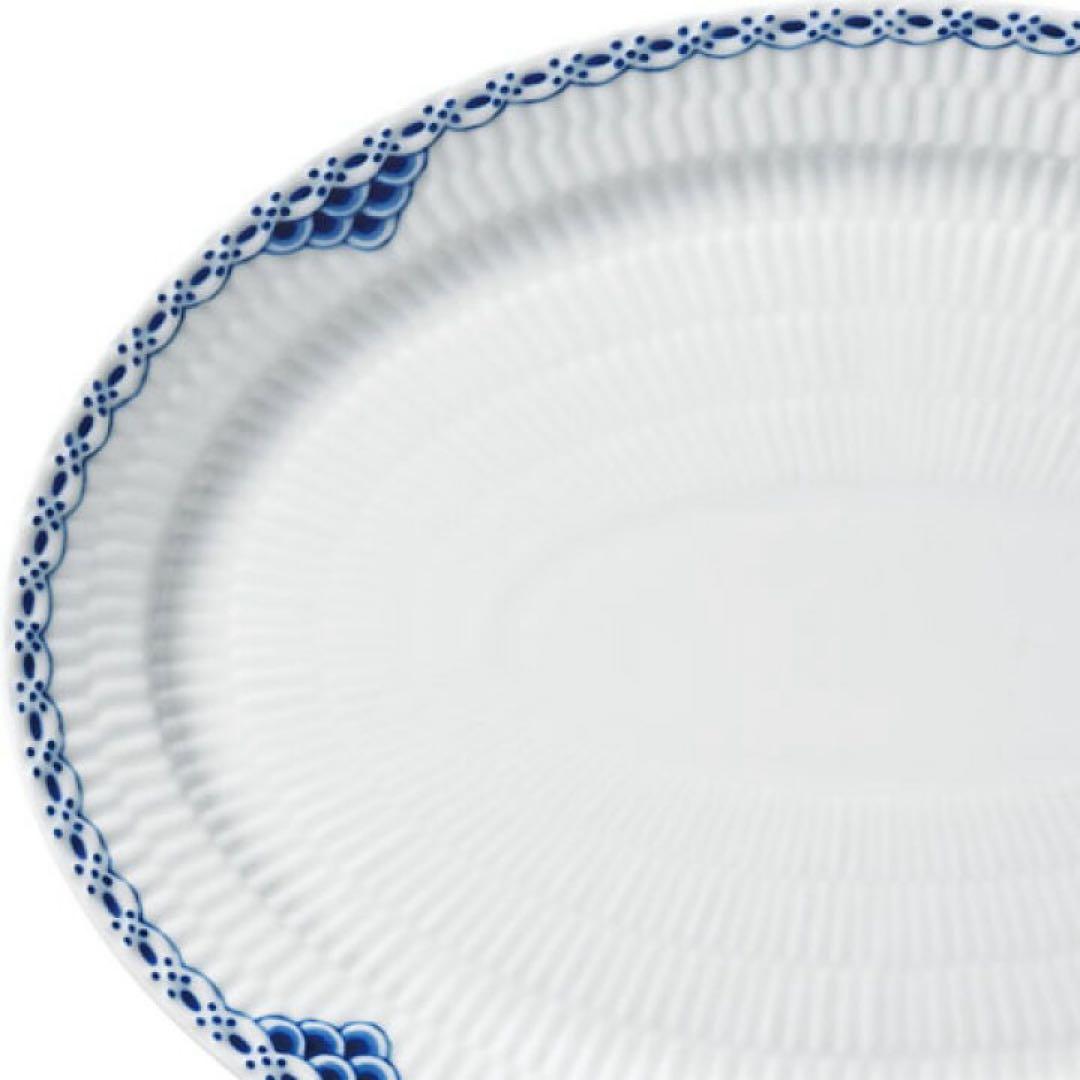 新品 ロイヤルコペンハーゲン ブループリンセス オーバルディッシュ28cmレース