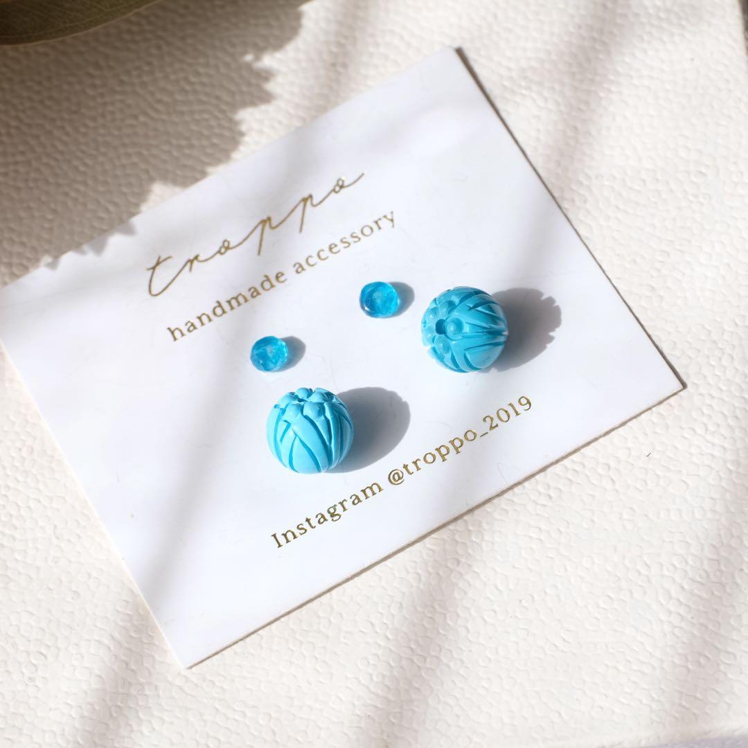 Kaya♦︎14kgfピーチオレンジドラゴンスケールカービングネックレス