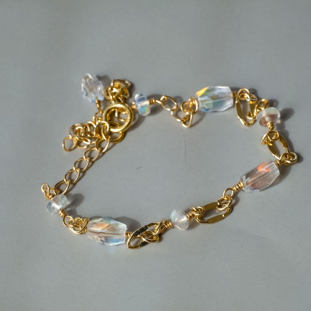 Kaya♦︎14kgfピーチオレンジドラゴンスケールカービングネックレス