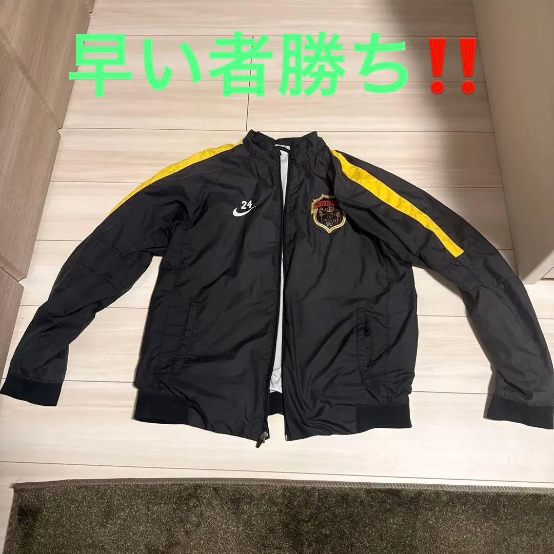 【鹿児島実業サッカー】ウィンドブレーカー 黒/黄色