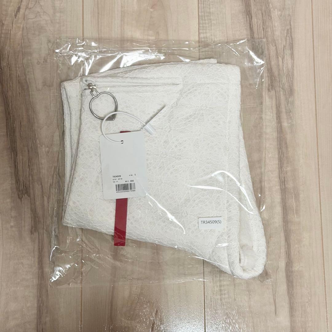 S ring biker shorts lace white Sサイズ ②