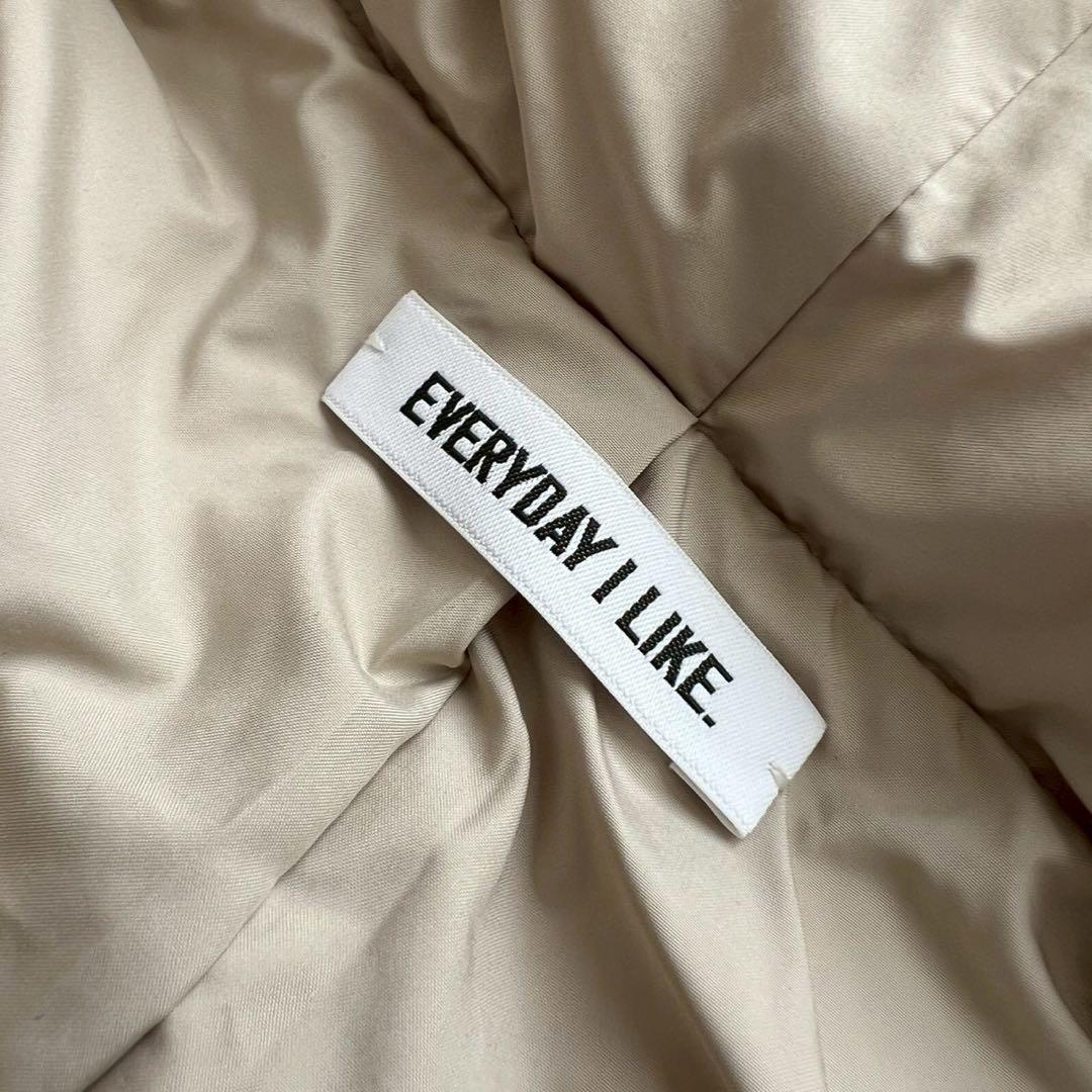 タグ付 Deuxieme Classe 中綿ロングベスト ベージュ