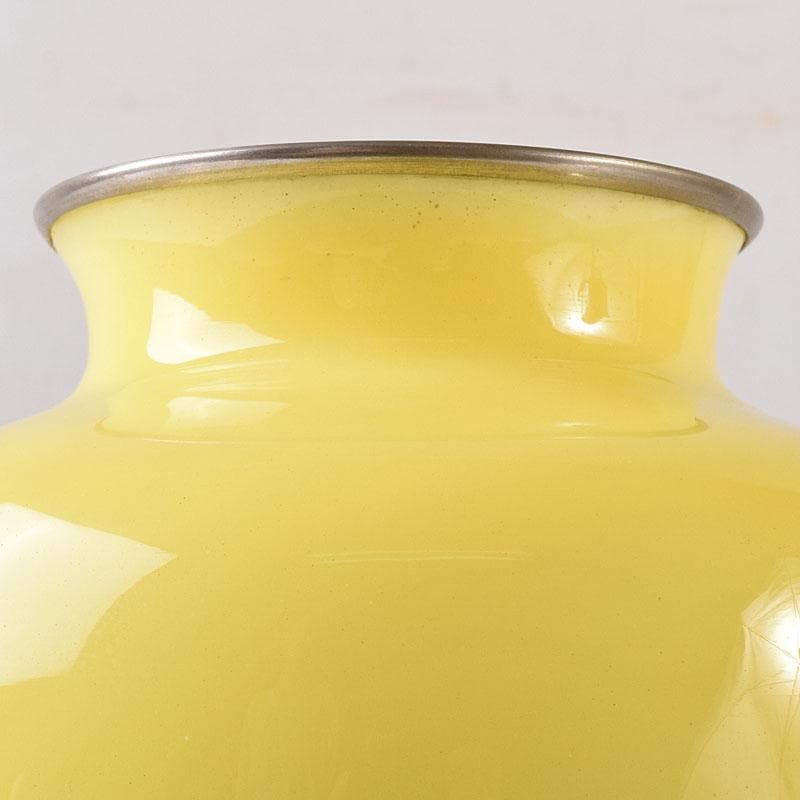 七宝焼　花文　花文瓶　箱付　M　R8156