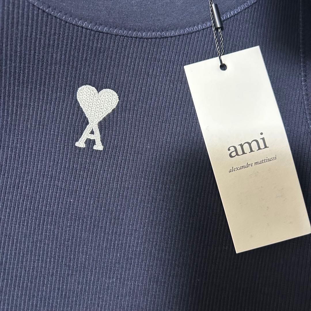 AMI DE COEUR タンクトップ　コットンリブ タンクトップ