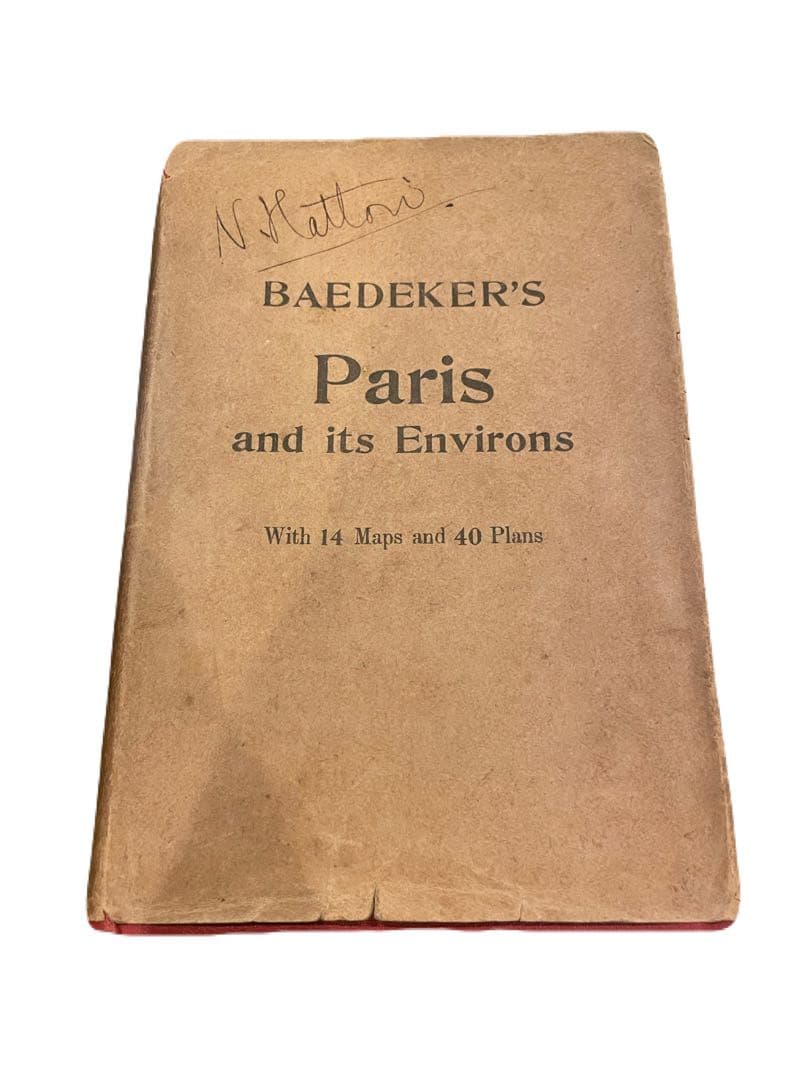 エコール・ド・パリ期 1910年ベデカー仏都案内本