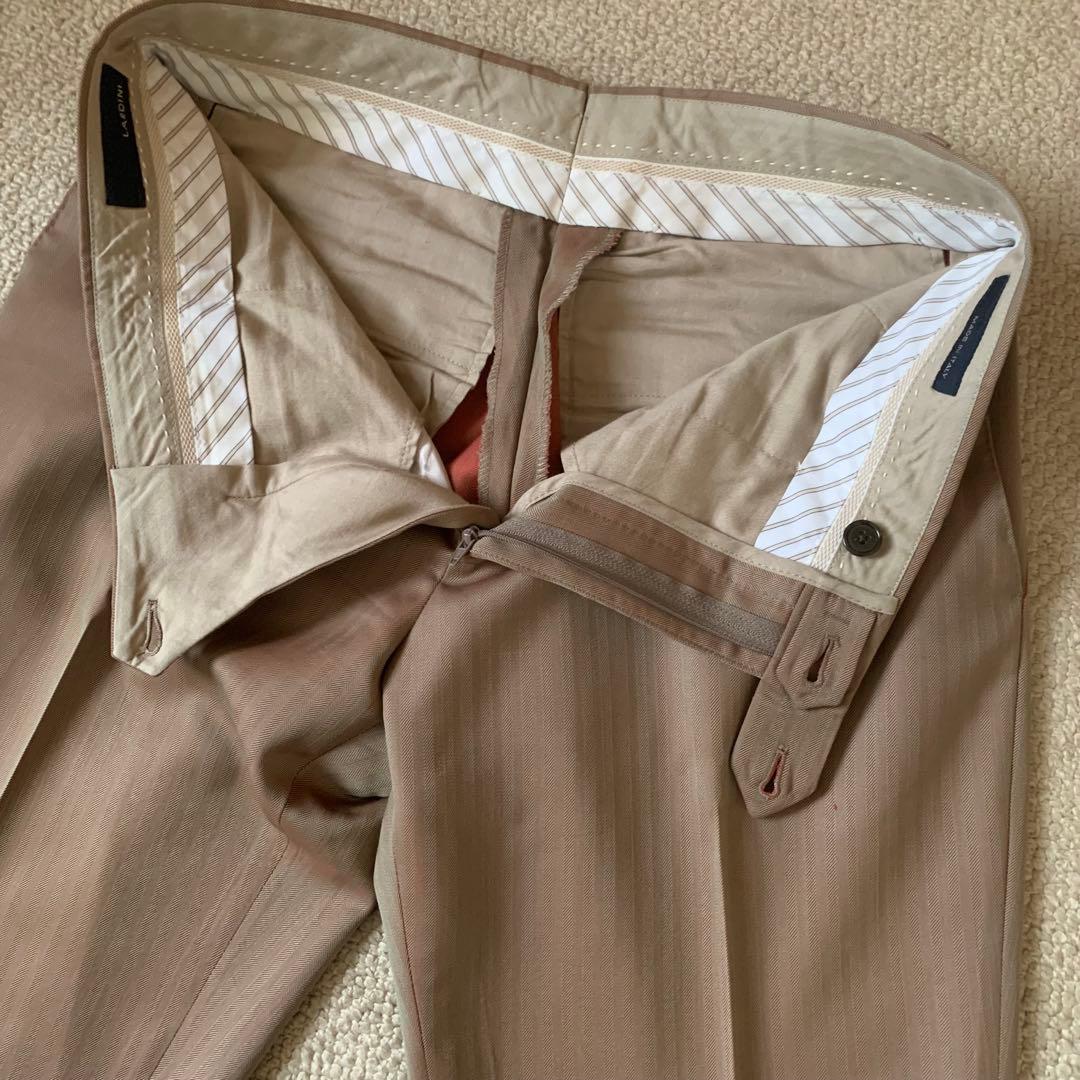 LARDINI ダブルスーツ JI811AQ ソラーロ ウール ベージュ 46