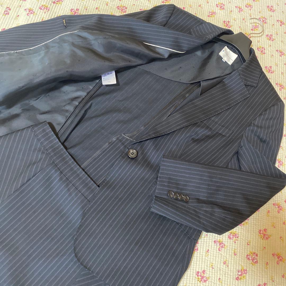 クミキョク 組曲 スカートスーツ 上6下5 W76 3点セット 濃紺 春秋DMW