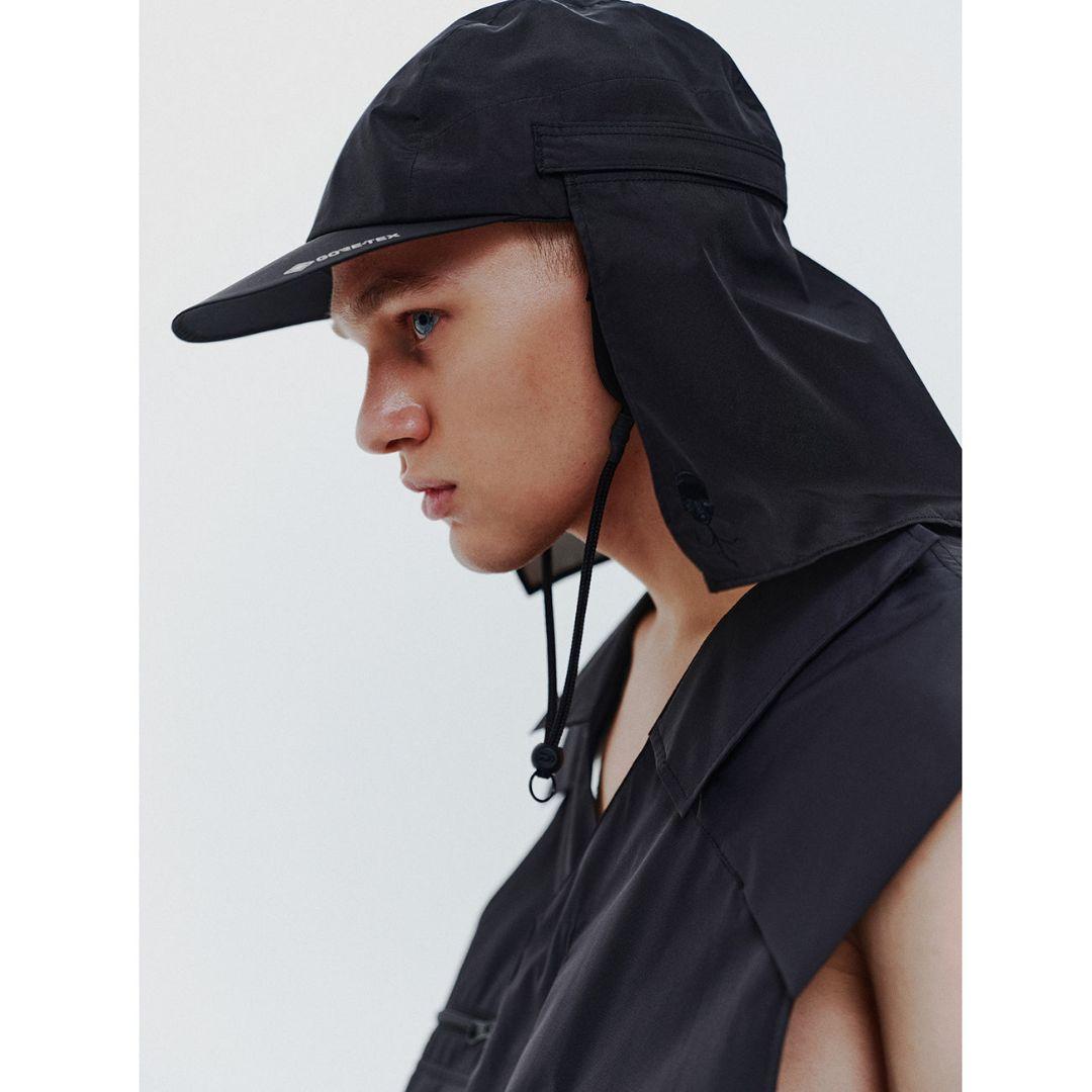 GORE-TEX CAP BLACK D-VEC×ALMOSTBLACK