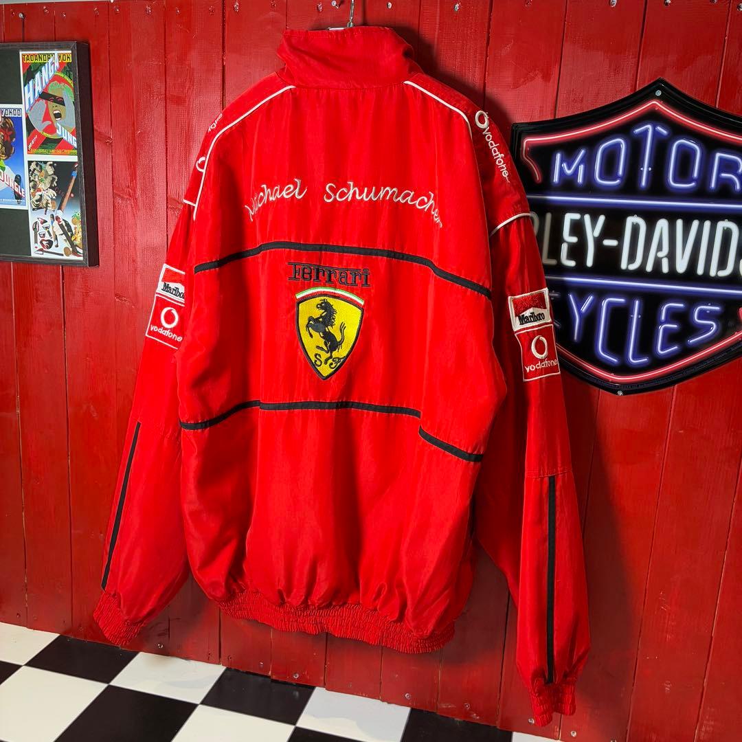 Ferrari×Marlboro ナイロンレーシングジャケット　フルデコ
