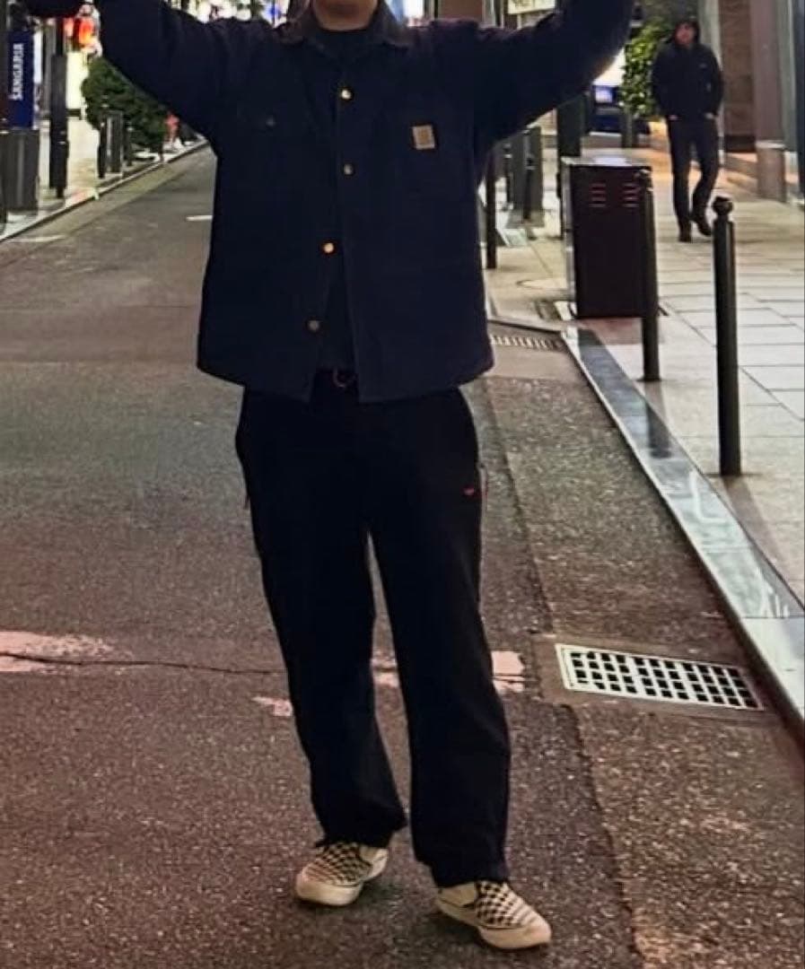 超スペシャル 80s カーハート チョアコート 44 ネイビー　フェード　茄子紺