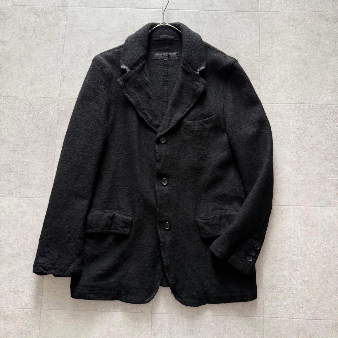 コムデギャルソンオム　田中オム　ウール縮絨　ジャケット　黒　AD2002