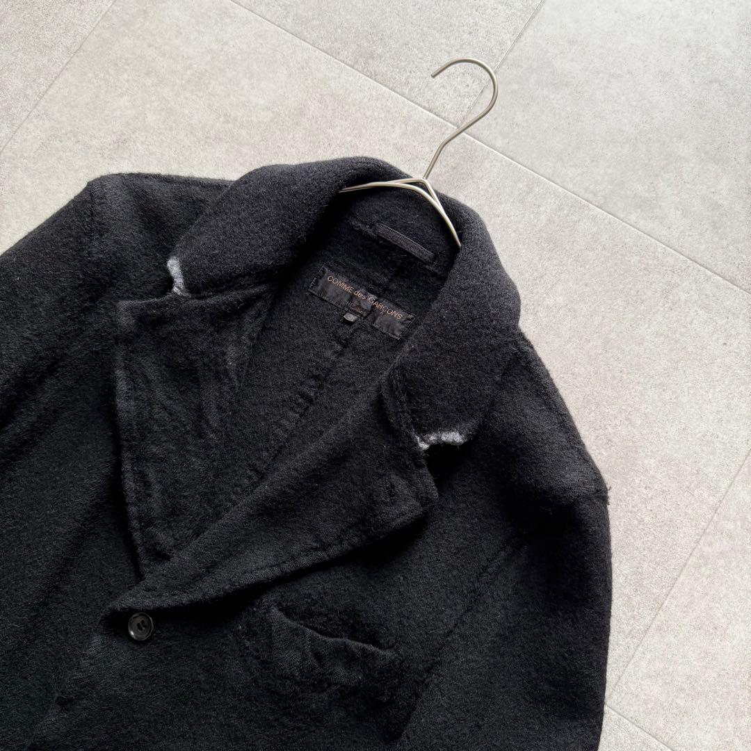 コムデギャルソンオム　田中オム　ウール縮絨　ジャケット　黒　AD2002