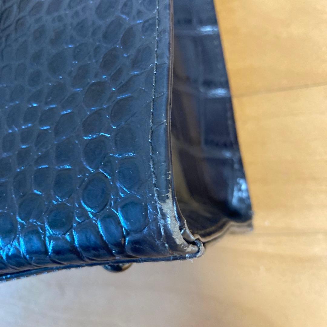 アルセラピィ artherapie クロコダイル トートバッグ ダークブラウン