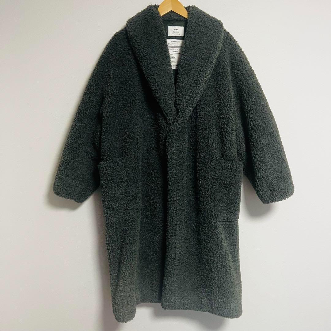 ハイクHYKE FAUX SHEARING MEDICAL COATロングコート