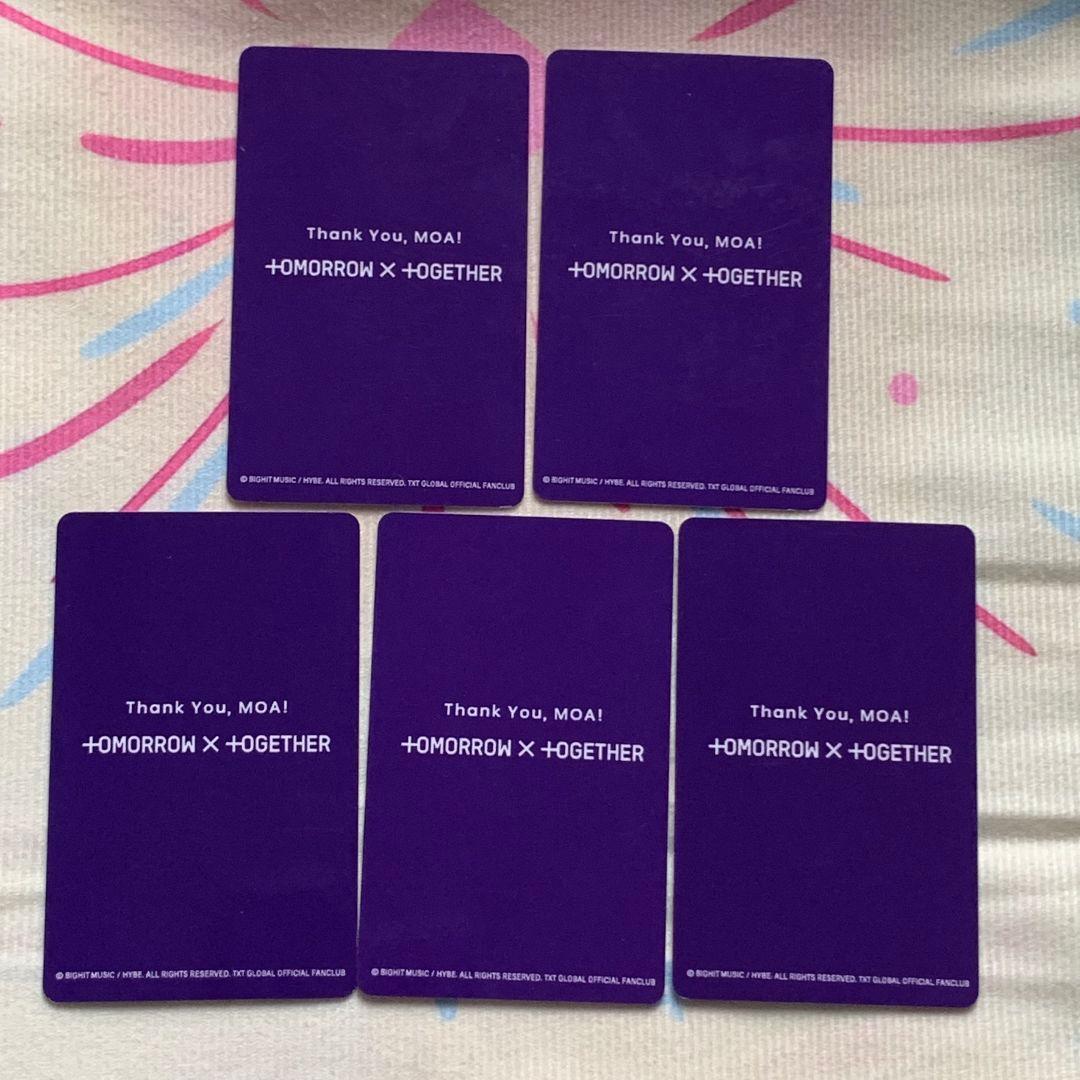 TXT membership FC アンケ一ト 2024 MOA トレカ 5枚