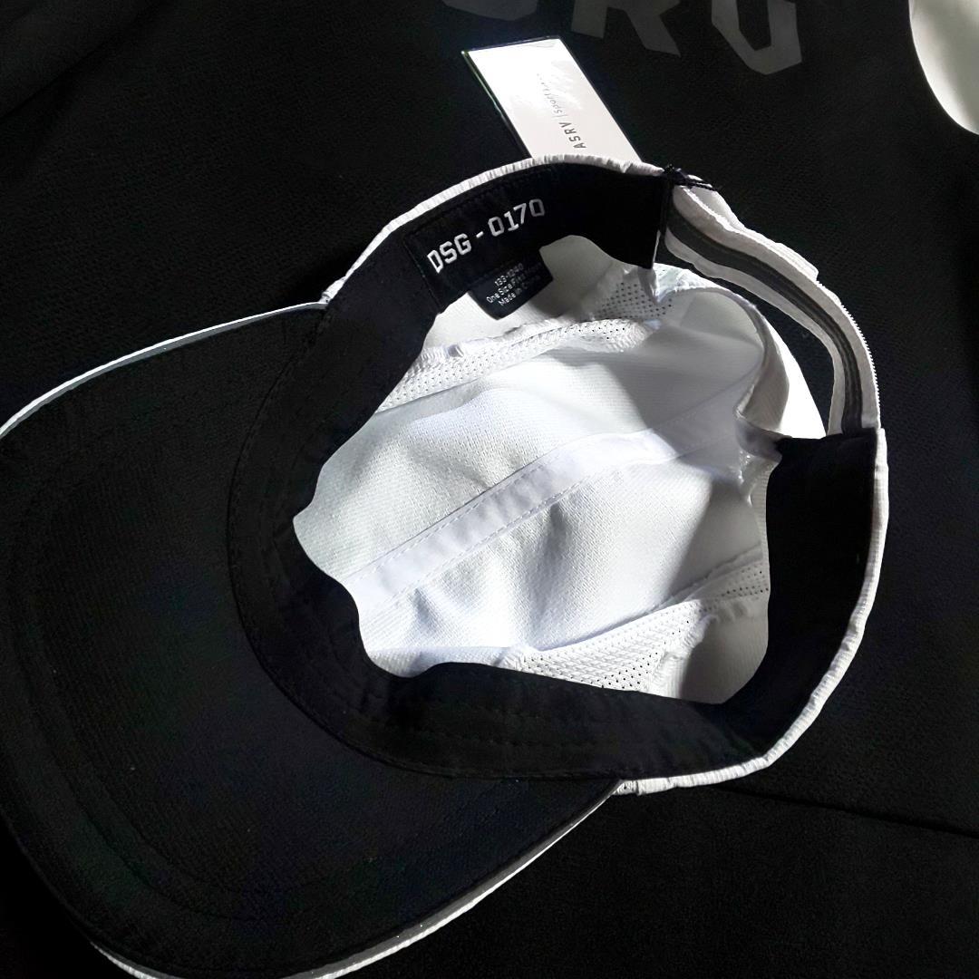 ASRV リフレクティブ トレーニング ランニング キャップ cap run　白