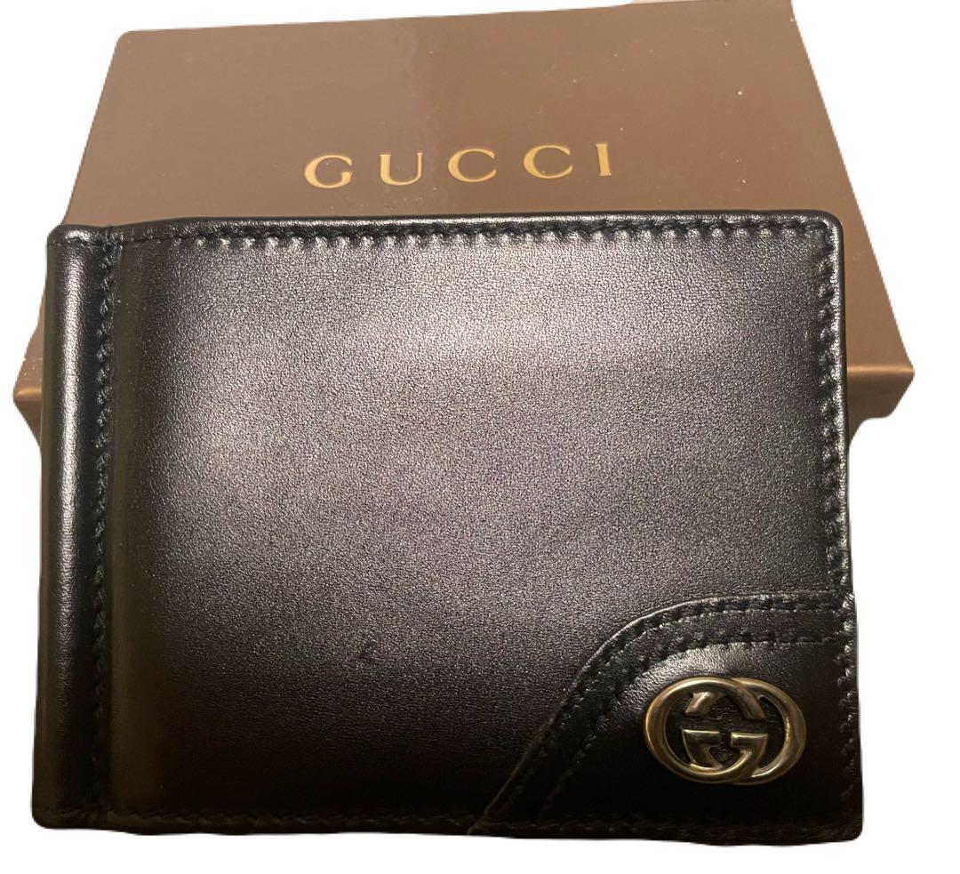 GUCCI 二つ折りマネークリップ財布