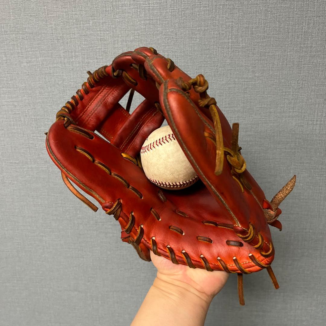 1228 アクセフ×ベルガード 型良 即戦力 硬式 内野手用グローブ