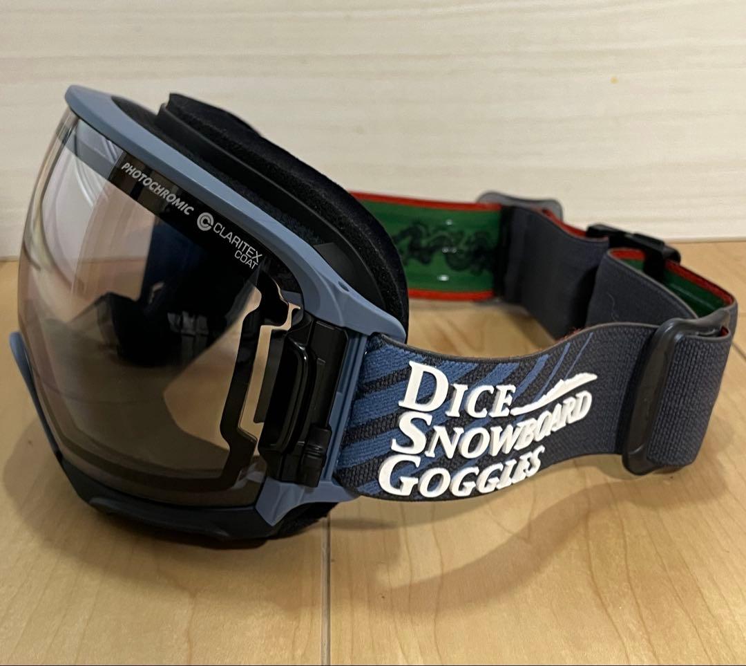 dice/ゴーグル/美品/スキー/スノーボード/ULTRA調光/収納ケース新品