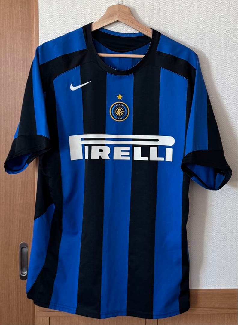 希少　美品　90s NIKE ナイキ　インテル　ヴィンテージ　ユニフォーム　刺繍